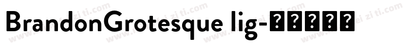 BrandonGrotesque lig字体转换